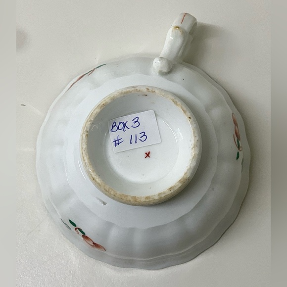 19th Century Antique Gaudy Welsh Village Pattern Hand Painted Luster Teacup Rare - Picture 15 of 16